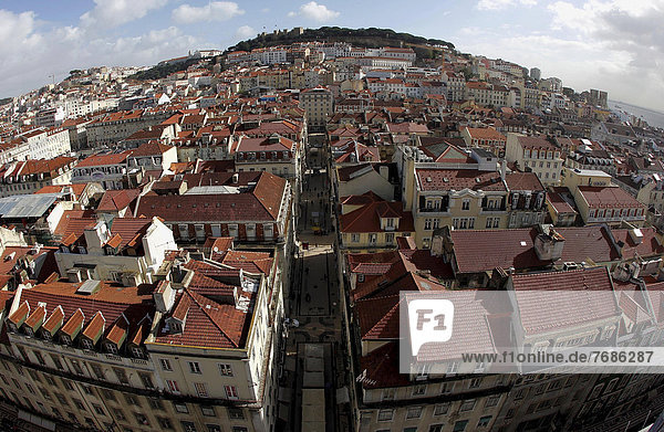 Lissabon Hauptstadt Fisch Pisces Europa Ansicht Portugal