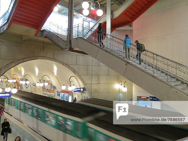 France  Paris  metro  subway station                                                                                                                                                                    