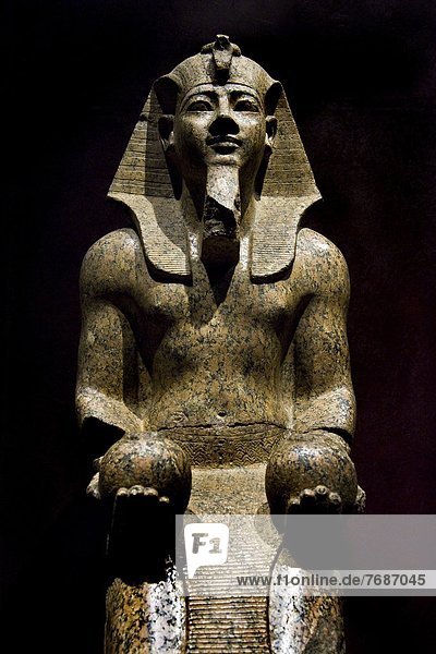 Italy  Piedmont  Turin  Egyptian Museum  Statuary room  Pharaoh Amenhotep II                                                                                                                            