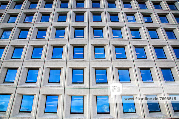 Fenster Gebäude Fassade Hausfassade Büro Beton