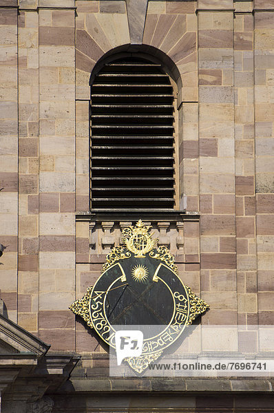 Sundial on St. Salvator Cathedral of Fulda  Fulda Cathedral
