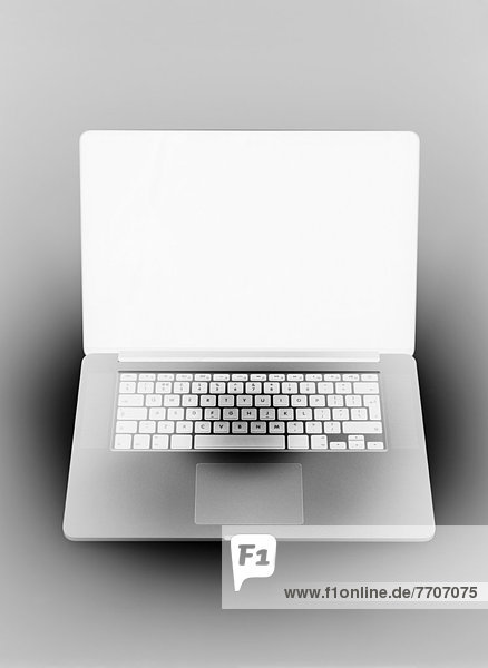 Invertiertes Bild eines Laptops
