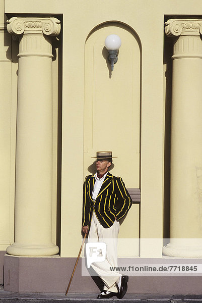 Man In Period Costume At Art Deco Festival  Napier  New Zealand