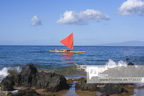 Segeln  Tradition  Küste  Kanu  Hawaii  hawaiianisch  Maui  Wailea