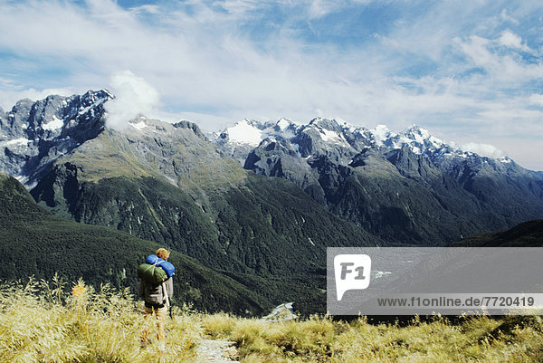 Spur  Berg  sehen  wandern  Neuseeland