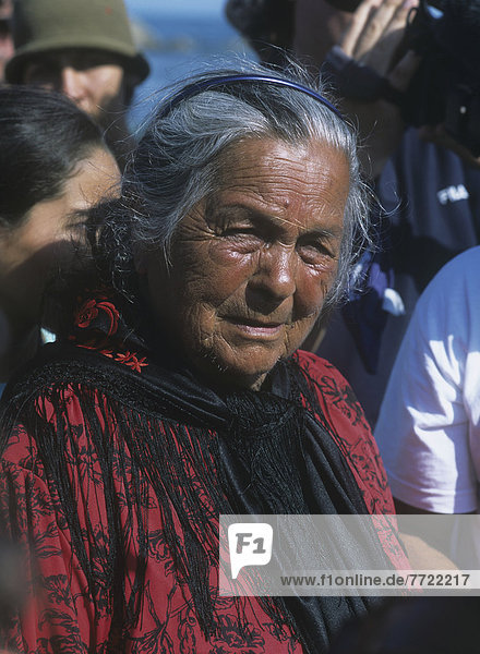 Old Gypsy Lady At Annual Festival When Cowboys Of The Camargue Escort Statue Of Ste-Sarah Down To The Sea In Town Of Les Stes-Maries-De-La-Mer