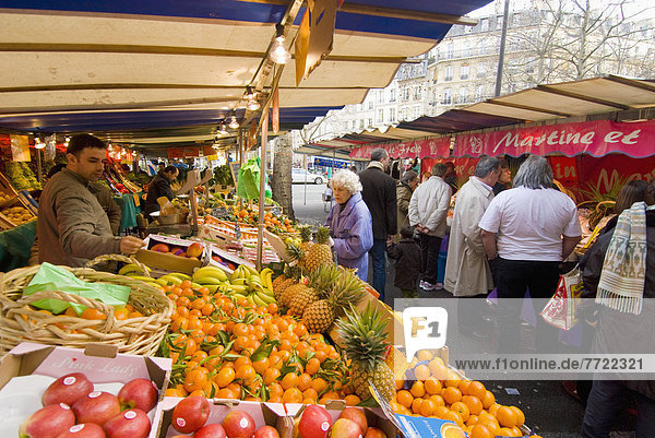 Paris  Hauptstadt  Frankreich  Frucht  Gemüse  Markt