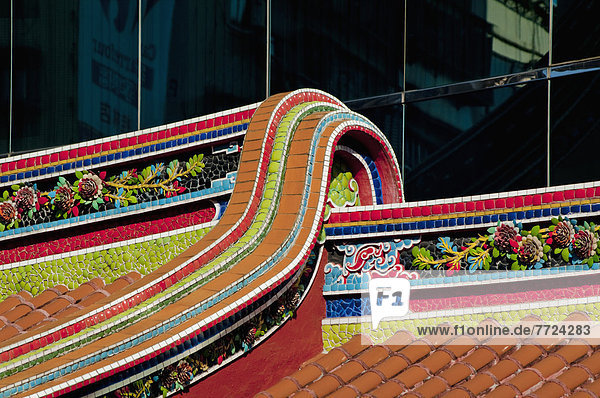 Taipeh  Hauptstadt  hoch  oben  nahe  Muster  Blume  Asien  Schnittmuster  Taiwan