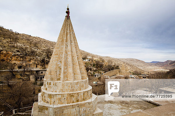 Conical Roofs Characteristic Of Yazidi Sites  Lalish  Iraqi Kurdistan  Iraq