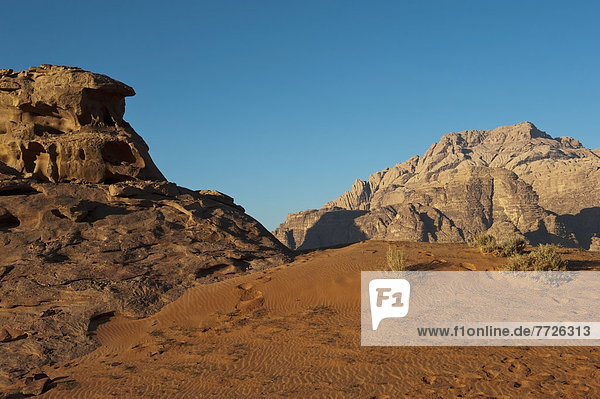 Desert In Wadi Rum  Jordan  Middle East