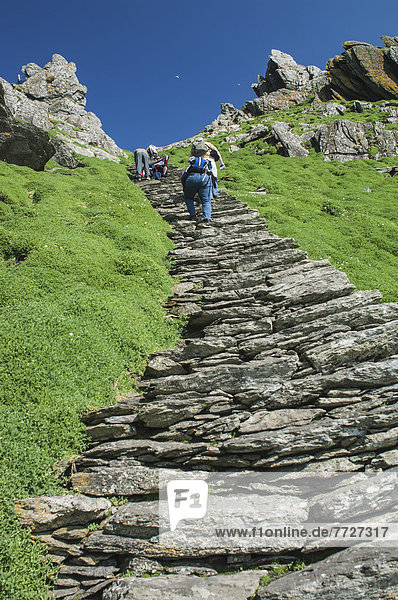 hoch  oben  Großbritannien  Weg  Tourist  Kerry County  klettern  Wanderweg  Irland