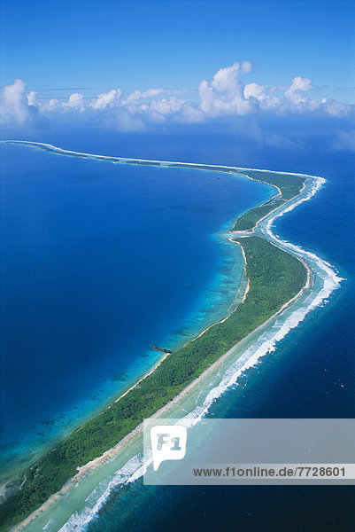 über , Mikronesien , Fernsehantenne , Atoll , Lagune