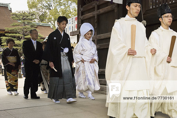 Hochzeit  Tradition  gehen  Eingang  Japan  japanisch  Kyoto