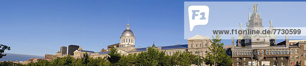 Notre-Dame-De-Bon-Secours Chapel And Bonsecours Market  Montreal Quebec Canada