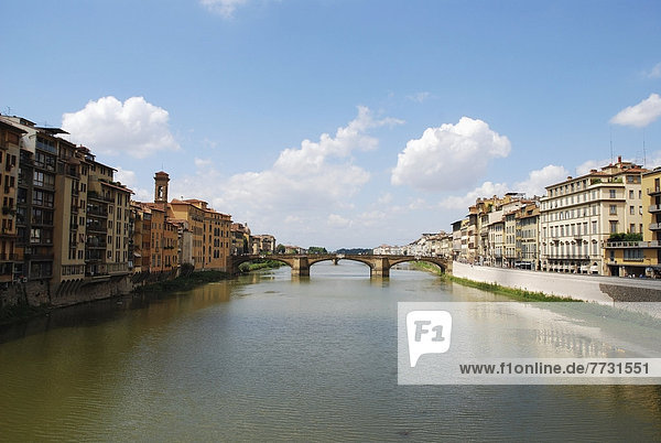 A Bridge Crossing A River  Florence Italy