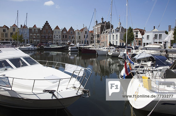 Hafen  Gebäude  Ufer  Boot  gehen  Niederlande