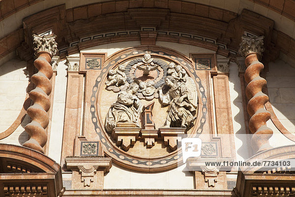 verziert Kathedrale Fassade Andalusien Malaga Spanien