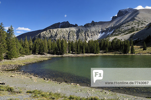 USA Nevada Teresa Lake unterhalb des Mount Wheeler Peaks im Great Basin National Park