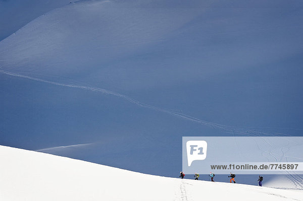 Österreich  Skifahren am Berg im Salzburger Land