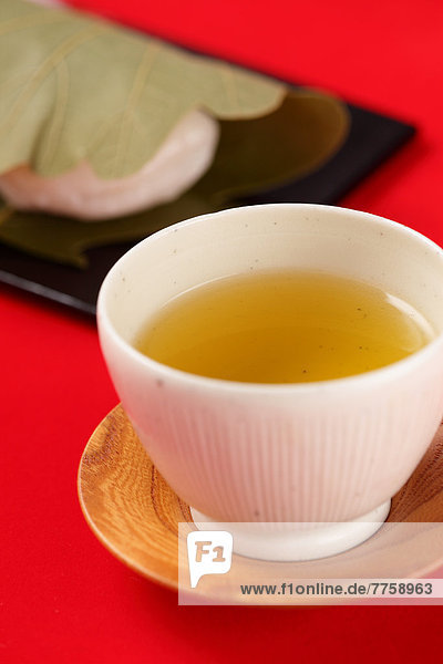Green tea and Japanese confectionery