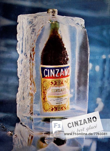 Publicity for ´Cinzano´  in 1951  France