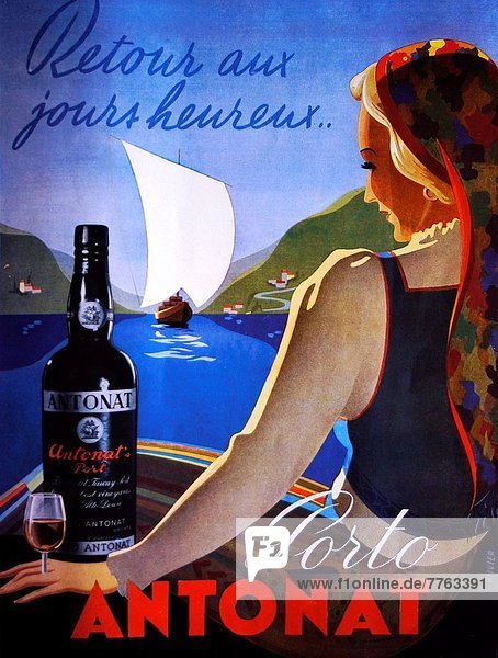 Publicity for ´ Porto Antonat´  1951  France
