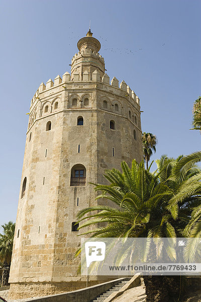 Torre del Oro oder Goldturm  zwölfseitiger militärischer Wachturm