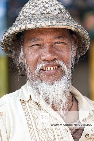 Mann  Tradition  Hut  Kleidung  Bambus  Myanmar  Amarapura  Asien