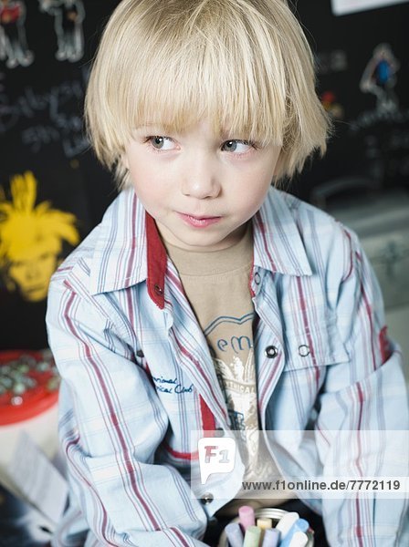 Portrait of a little boy