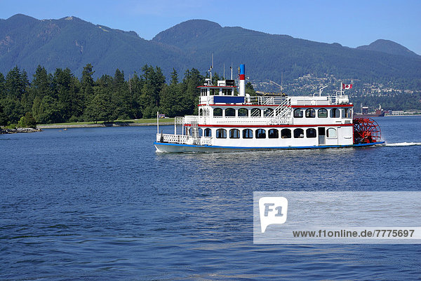 Paddle steamer in Vancouver  Canada