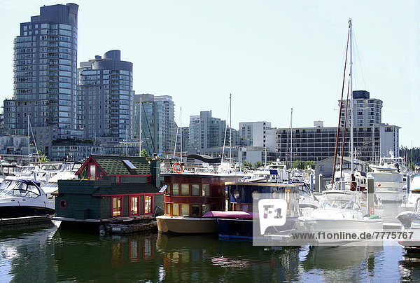 Houseboats in Vancouver  Canada