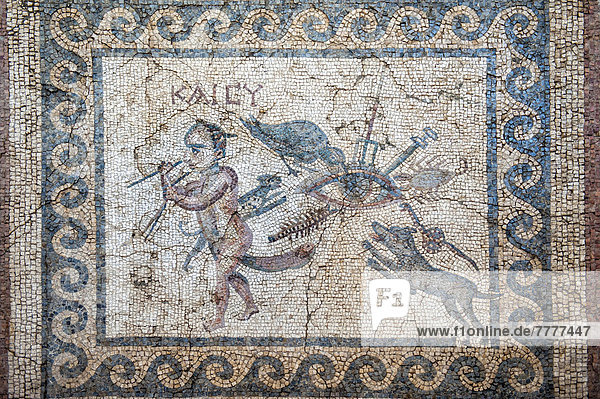 'Mosaik des ''Bösen Blicks''  2. Jh. vor Chr.  Hatay Museum für Archäologie'