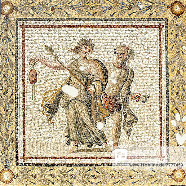 Mosaik mit Bacchus-Tänzern  2. Jh. vor Chr.  Hatay Museum für Archäologie