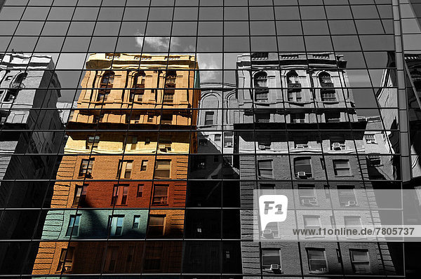 Glas Gebäude Hochhaus Spiegelung Fassade Hausfassade Ar