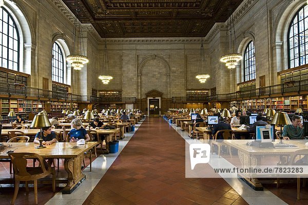 Interior New York Public Library  Manhattan  New York   United States of America                                                                                                                    