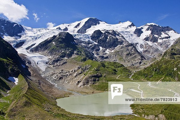 Lake  Steinsee  Glacier  Steingletscher  Susten pass  Switzerland                                                                                                                                   