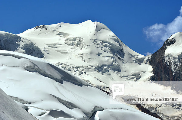 Berg  sehen  Gefahr  über  Eis  Alpen  Klettern  Sérac - Gletschererscheinung  Zermatt