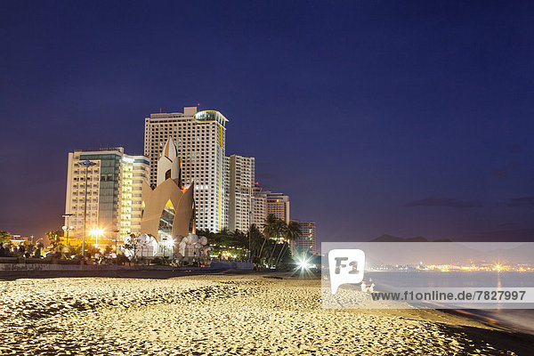 Asia Vietnam Nha Trang Nha Trang Beach Beach Beaches Coast Coastal Sea Skyline