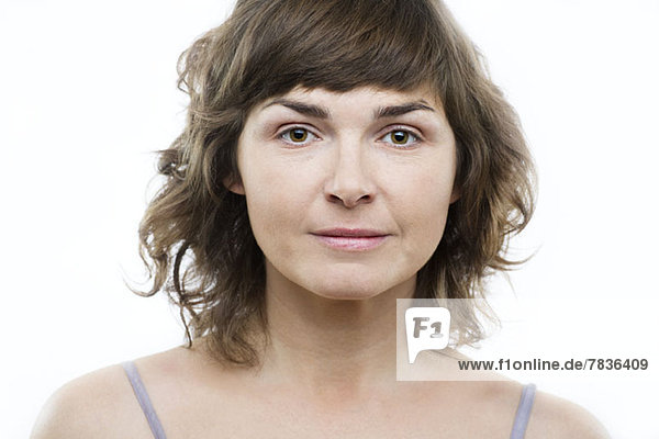 Porträt einer Frau mit braunen Augen