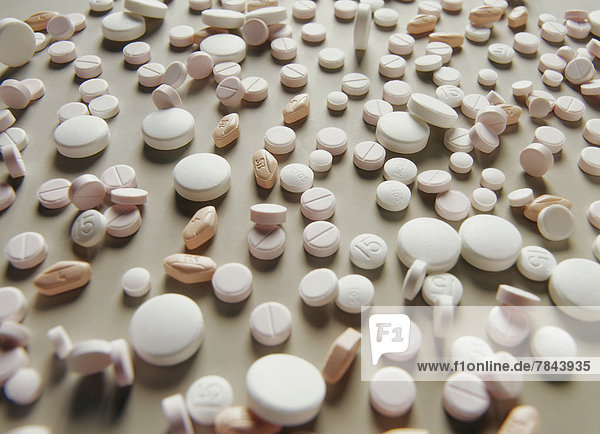 Viele verschiedene Tabletten