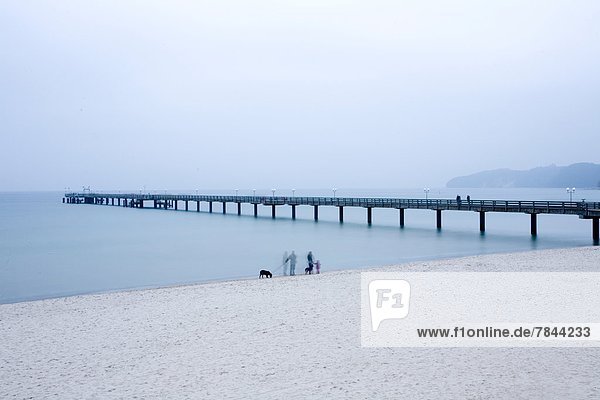 Pier in Binz  Ruegen Island  Mecklenburg-Western Pomerania  Germany