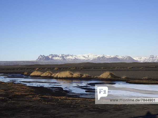 Island  Blick auf die Jokulsarlon Gletscherlagune bei Vatnajokull Nationalpark
