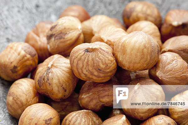 Hazelnut kernels  close up