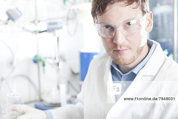 Germany  Portrait of young chemist