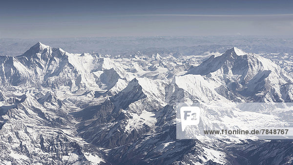 Luftaufnahme des Himalaya