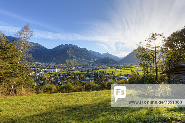 Österreich  Vorarlberg  Blick ins Klostertal Richtung Bludenz