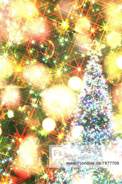 Weihnachtsbaum und Lichter