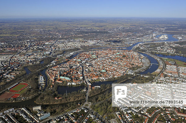 Aerial view  Luebeck