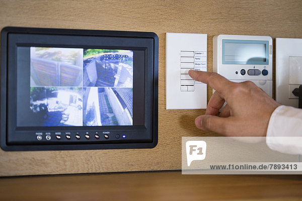 Handdruckknöpfe für ein Sicherheitsüberwachungssystem zu Hause