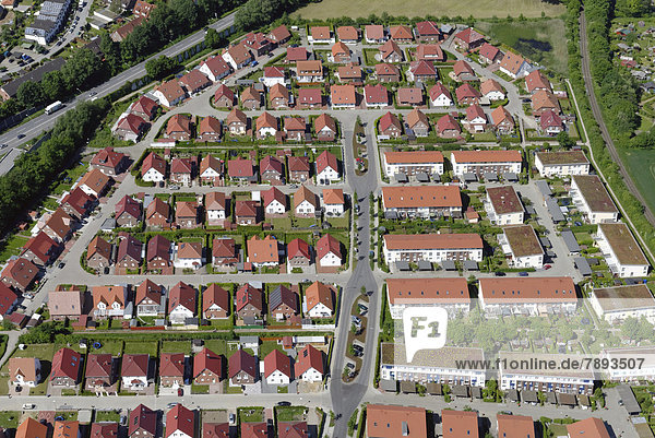 Aerial view  new urban quarter Boberger Dorfanger